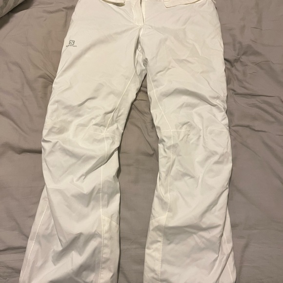 Used once - Salomon White Ski Pants - AdvancedSkin Dry - Picture 5 of 5